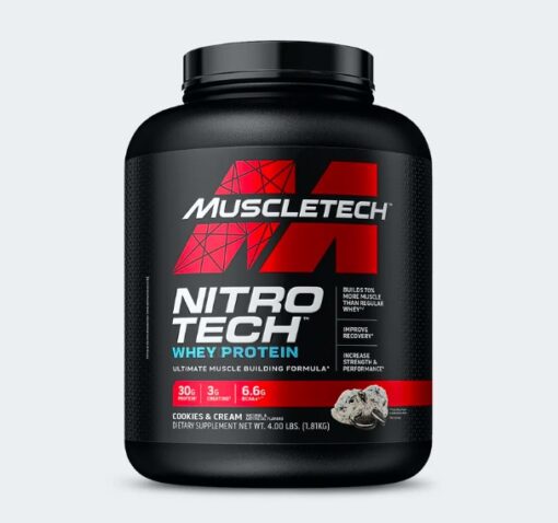 Muscletech Nitrotech Protein, Cookies & Cream, 4 Lbs 1