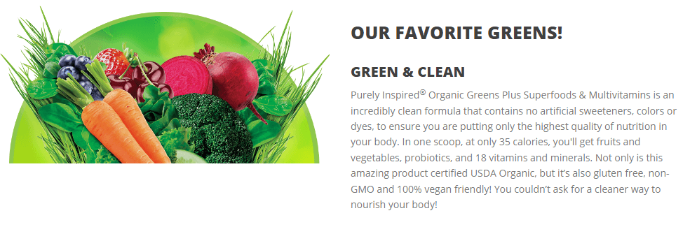 Purely Inspired Organic Greens Plus Superfoods & Multivitamin 2