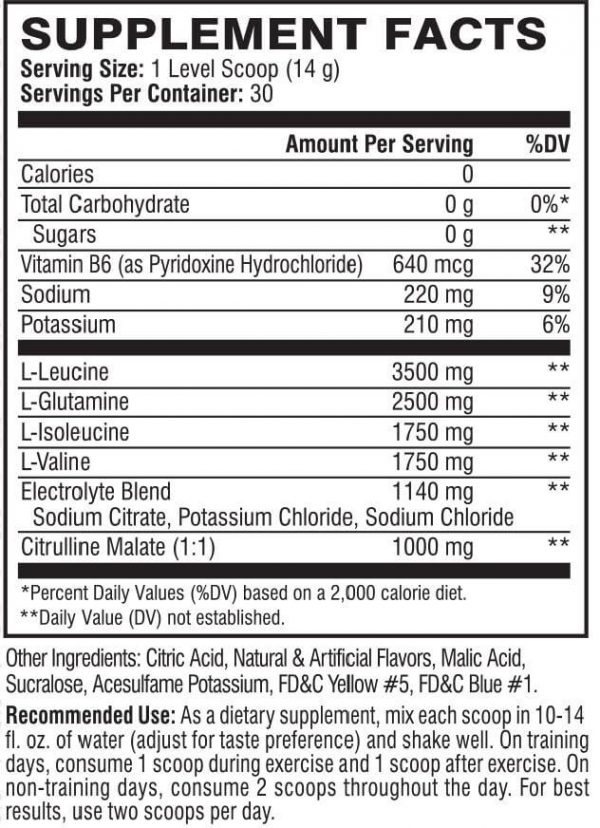 Xtend BCAA, Lemon Lime Squeeze, 30 Serving Nutrition Depot Bangladesh