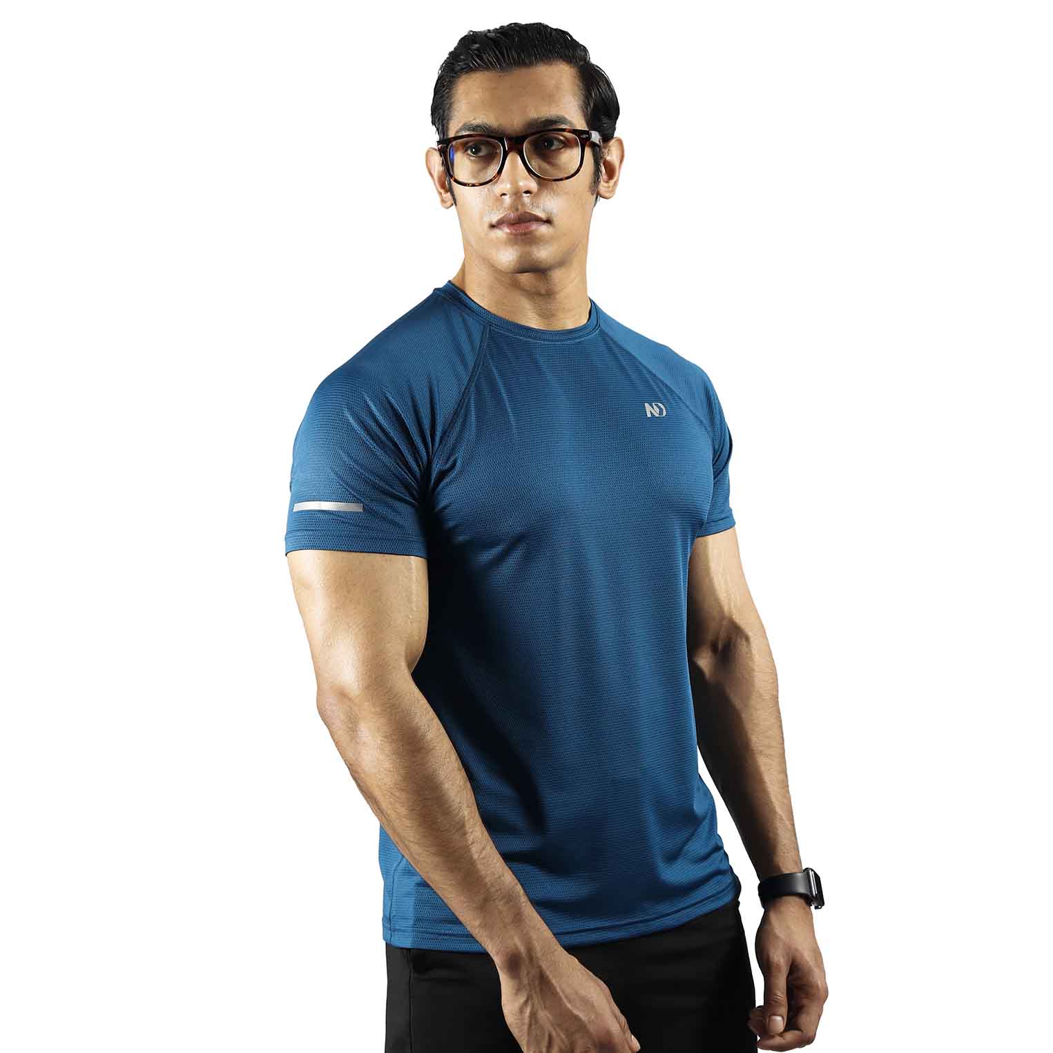ND PERFORMANCE T-SHIRT - BLUE - Nutrition Depot Bangladesh