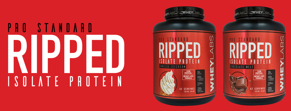 Whey Labs, Pro Standard Ripped Isolate, Vanilla Ice Cream, 4 Lbs 1
