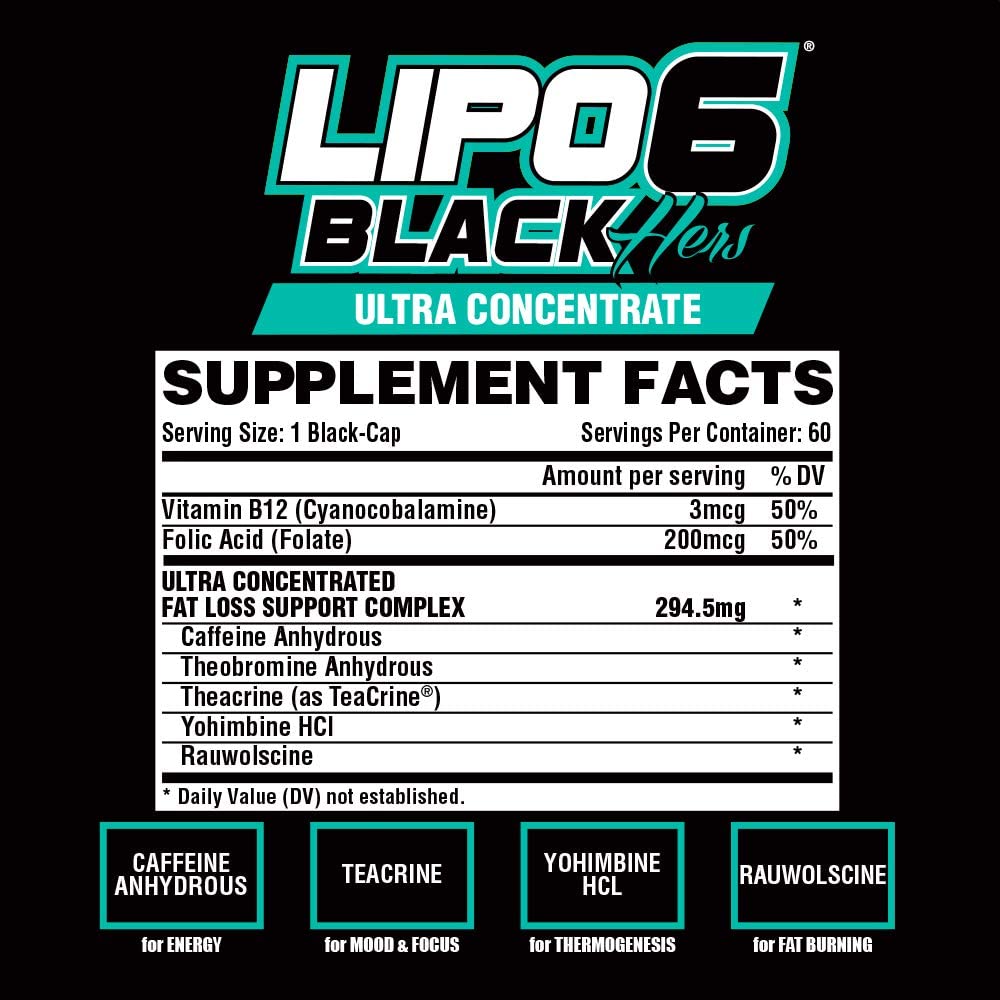 Nutrex Lipo-6 Black Hers, 60 Capsules 11