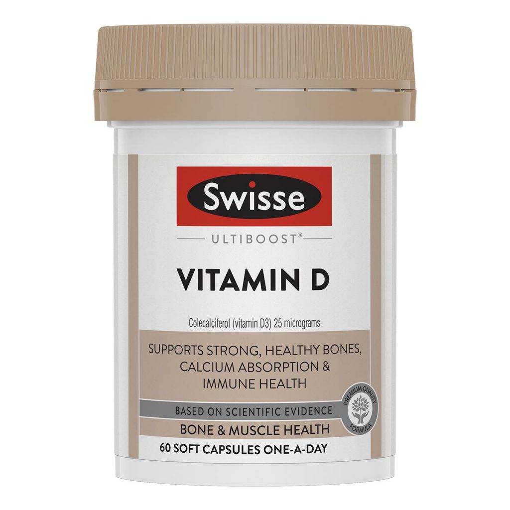 Swisse Ultiboost Vitamin D, 60 Capsules Nutrition Depot Bangladesh