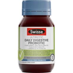 Swisse Ultibiotic Daily Digestive Probiotic, 30 Capsules