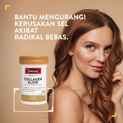 Swisse Beauty Collagen Glow With Collagen Peptides, 60 Tablets 3