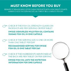 Swisse Ultiboost Odourless Wild Fish Oil, 40 Capsules 9