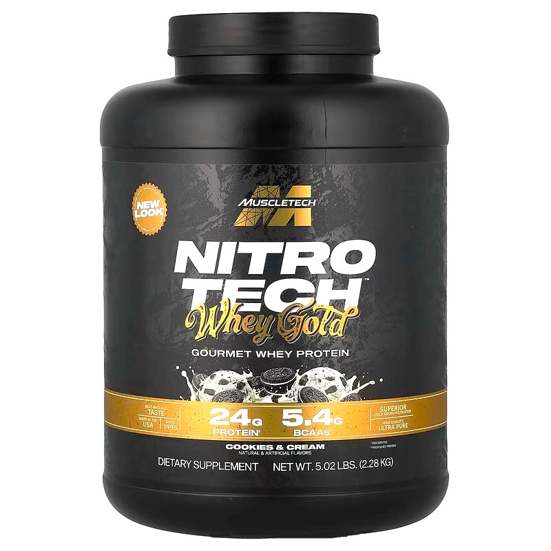 Muscletech Nitrotech Whey Gold, Cookies & Cream, 5 Lbs 1