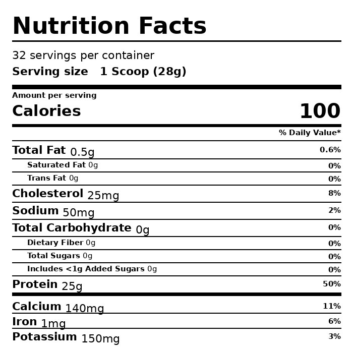 Whey Labs, Pro Standard Isolate Protein, Vanilla Ice Cream, 2 Lbs 1