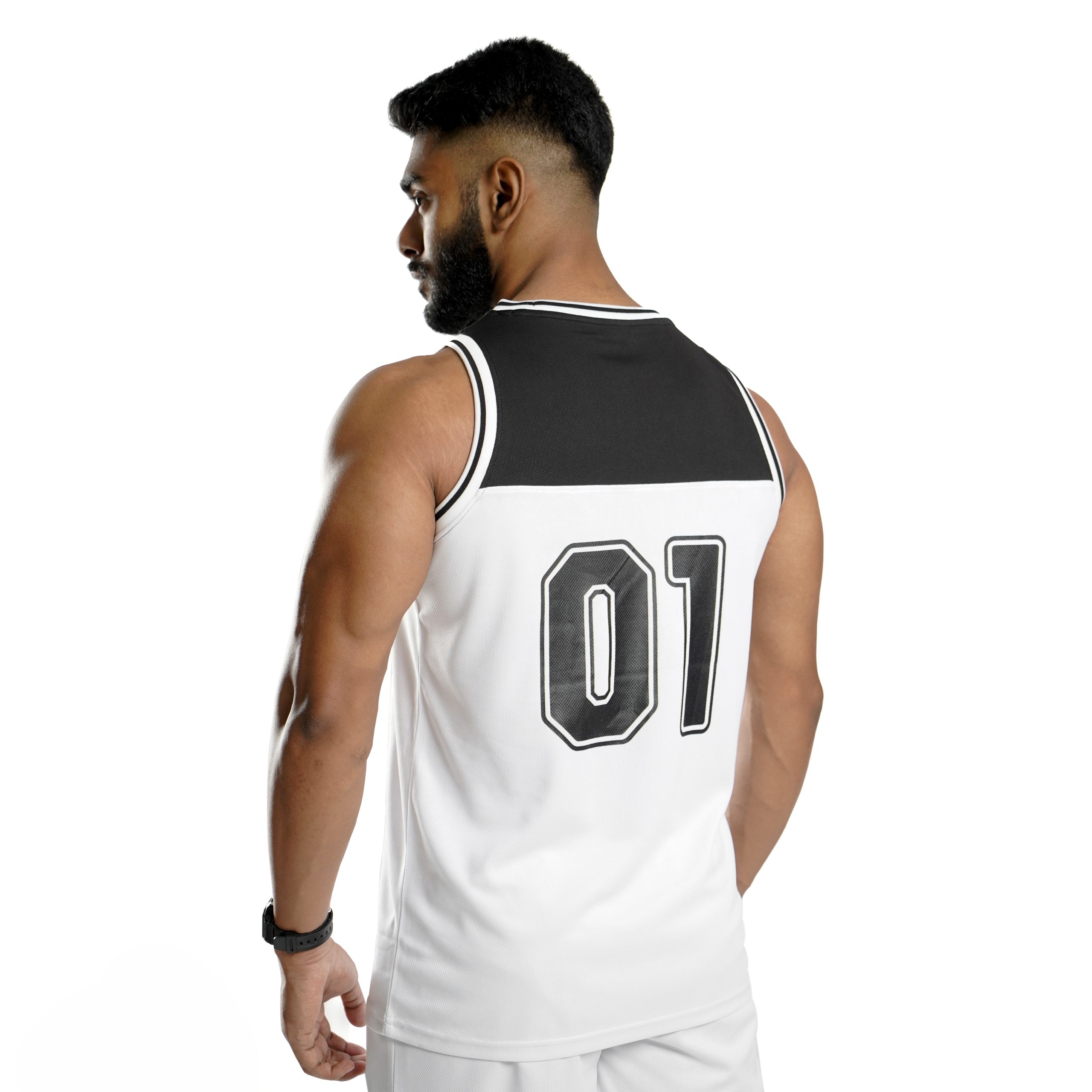 ND Sports Tank Top - White/Black 4