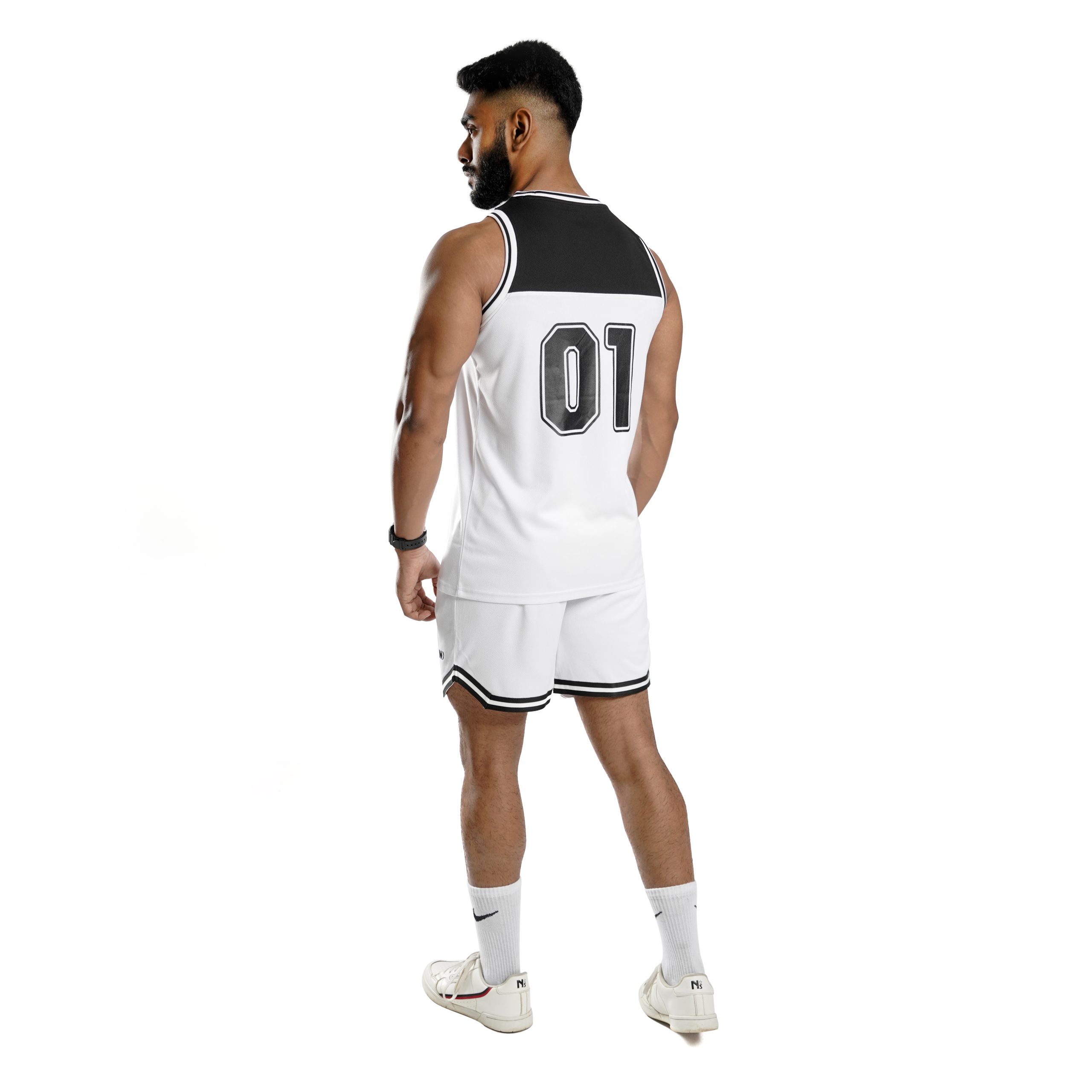ND Sports Tank Top - White/Black 5