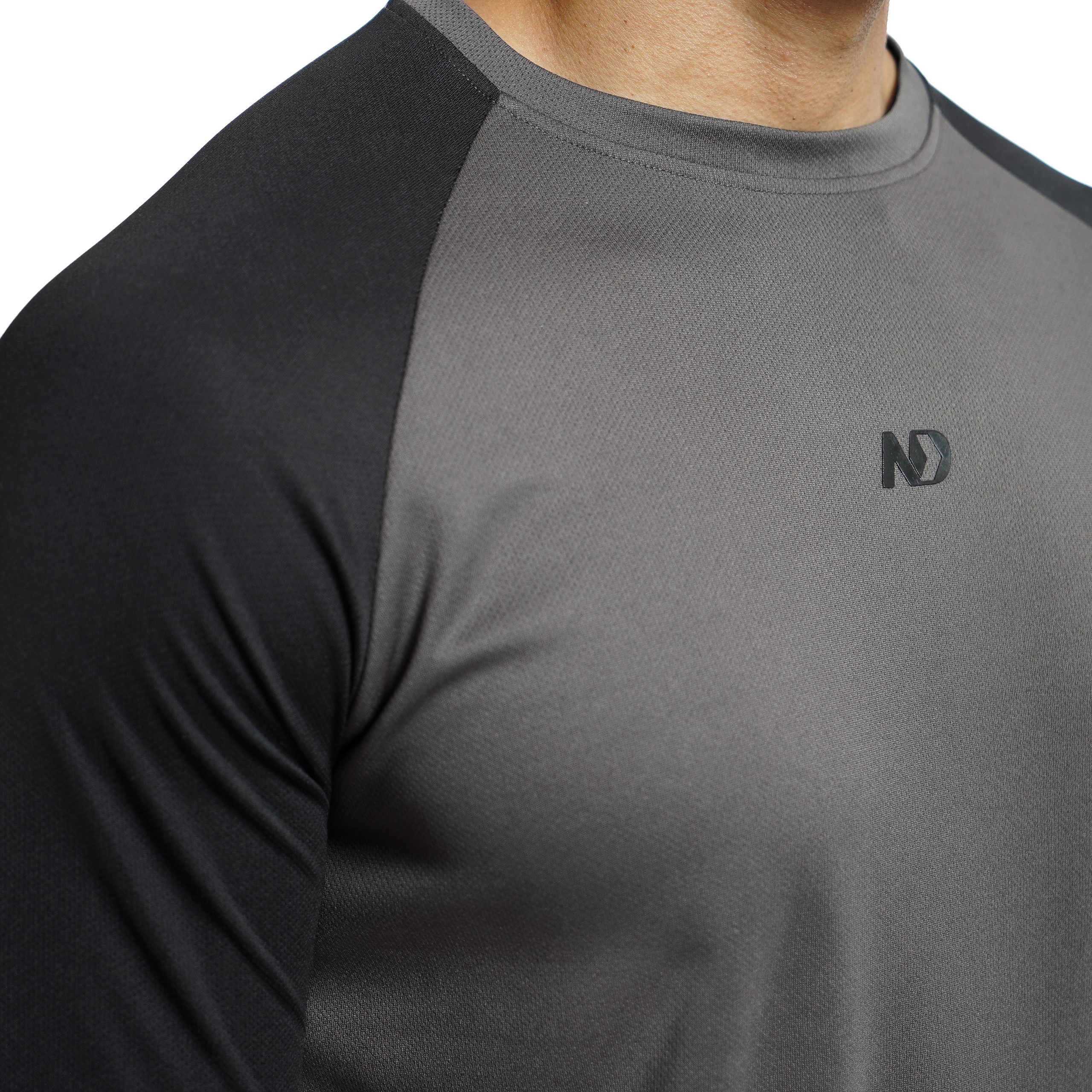 ND Training Long Sleeve - Grey-Black 2