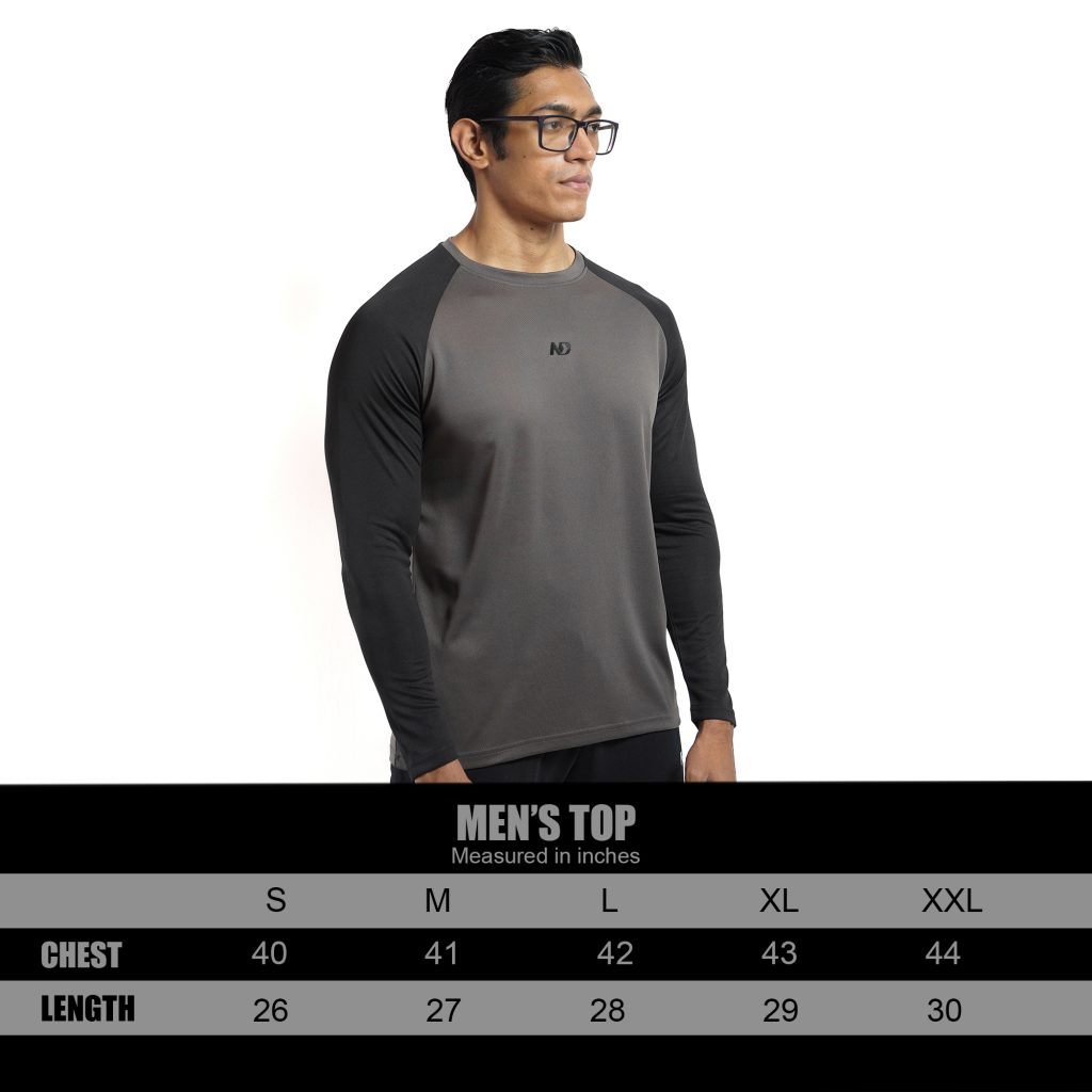 ND Training Long Sleeve - Grey-Black 8