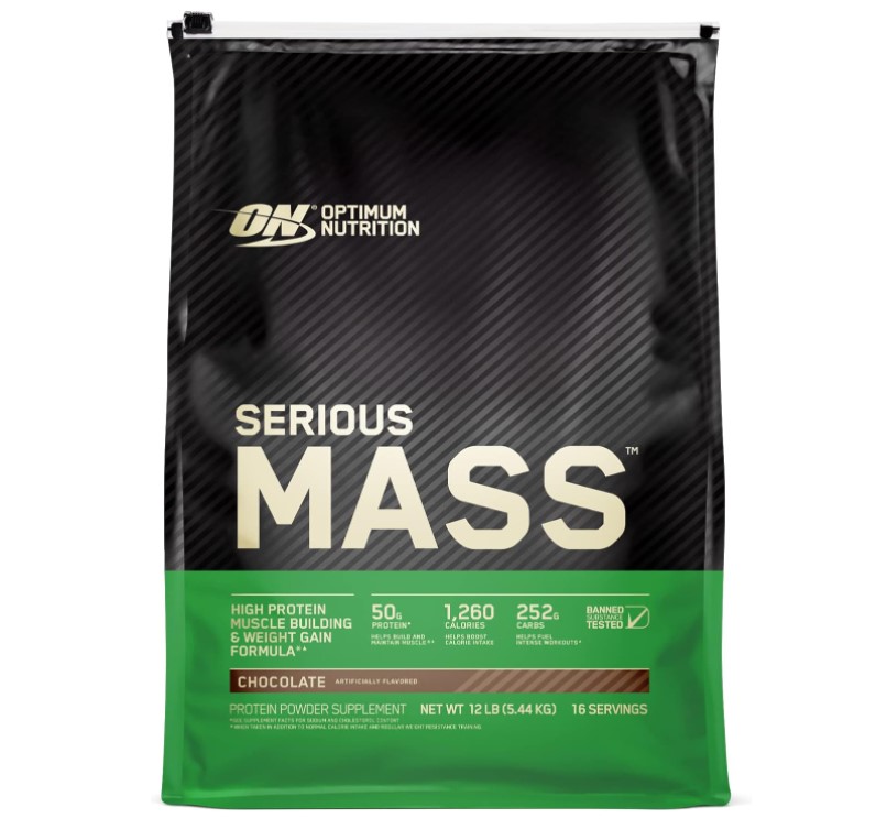 ON Serious Mass Protein, Chocolate, 12lbs 1