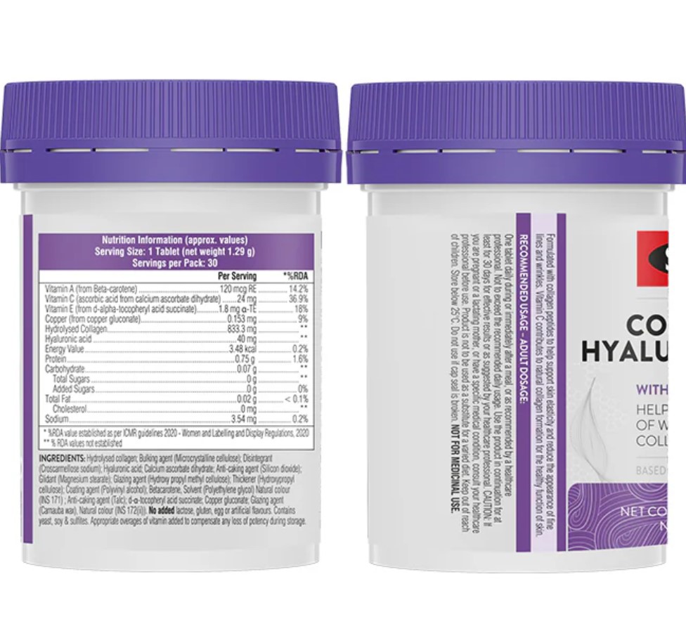 Swisse Collagen+ Hyaluronic Acid, 30 Tablets 2