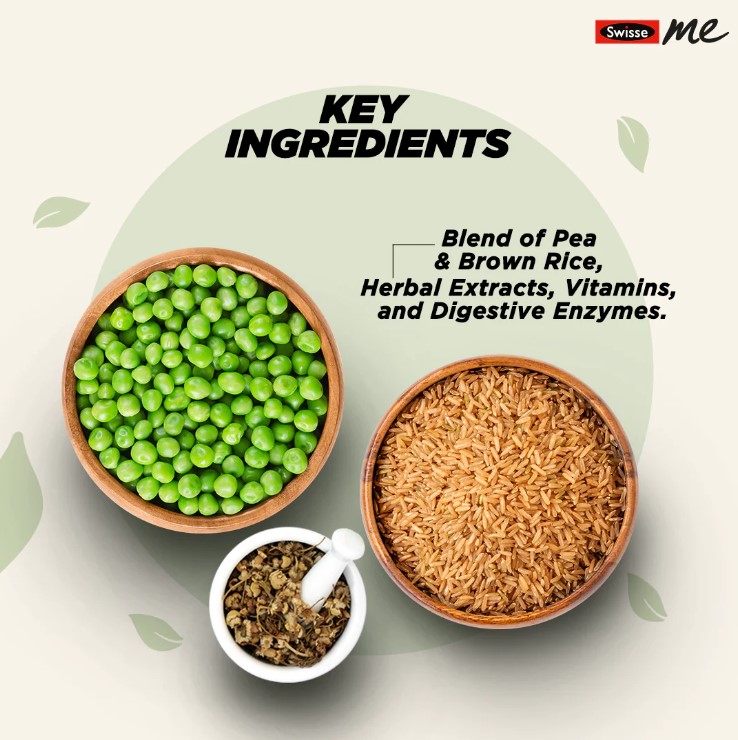 SwisseMe Plant Protein Powder, Chocolate, 500gm 3