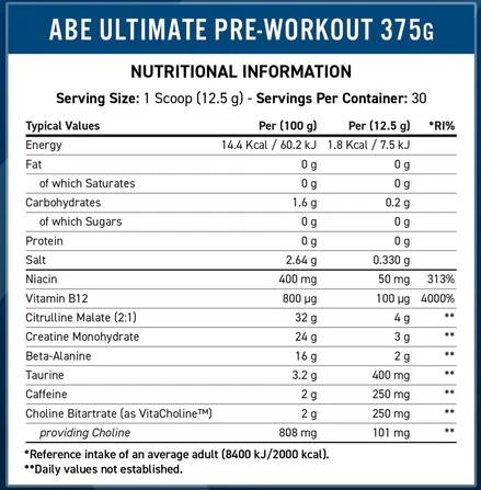 Applied Nutrition ABE Ultimate Pre Workout, Tropical, 30 Serving 4