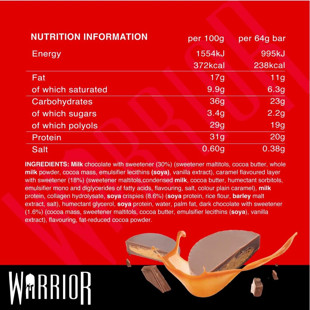 Warrior CRUNCH High Protein Bars, Peanut Butter Cup, 64 gram 14