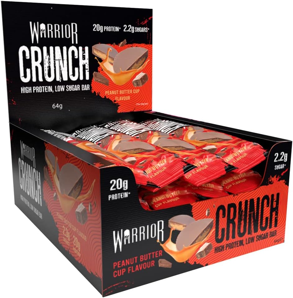 Warrior CRUNCH High Protein Bars, Peanut Butter Cup, 64 gram 5
