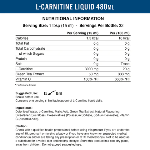 Applied Nutrition L-Carnitine 3000 Liquid, Fruit Burst, 32 Serving 2