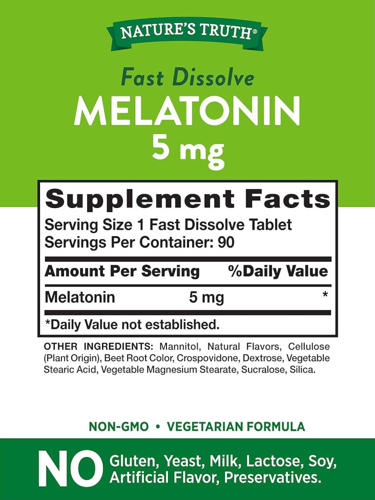 Nature's Truth Sleep Melatonin, 90 Tablets 4