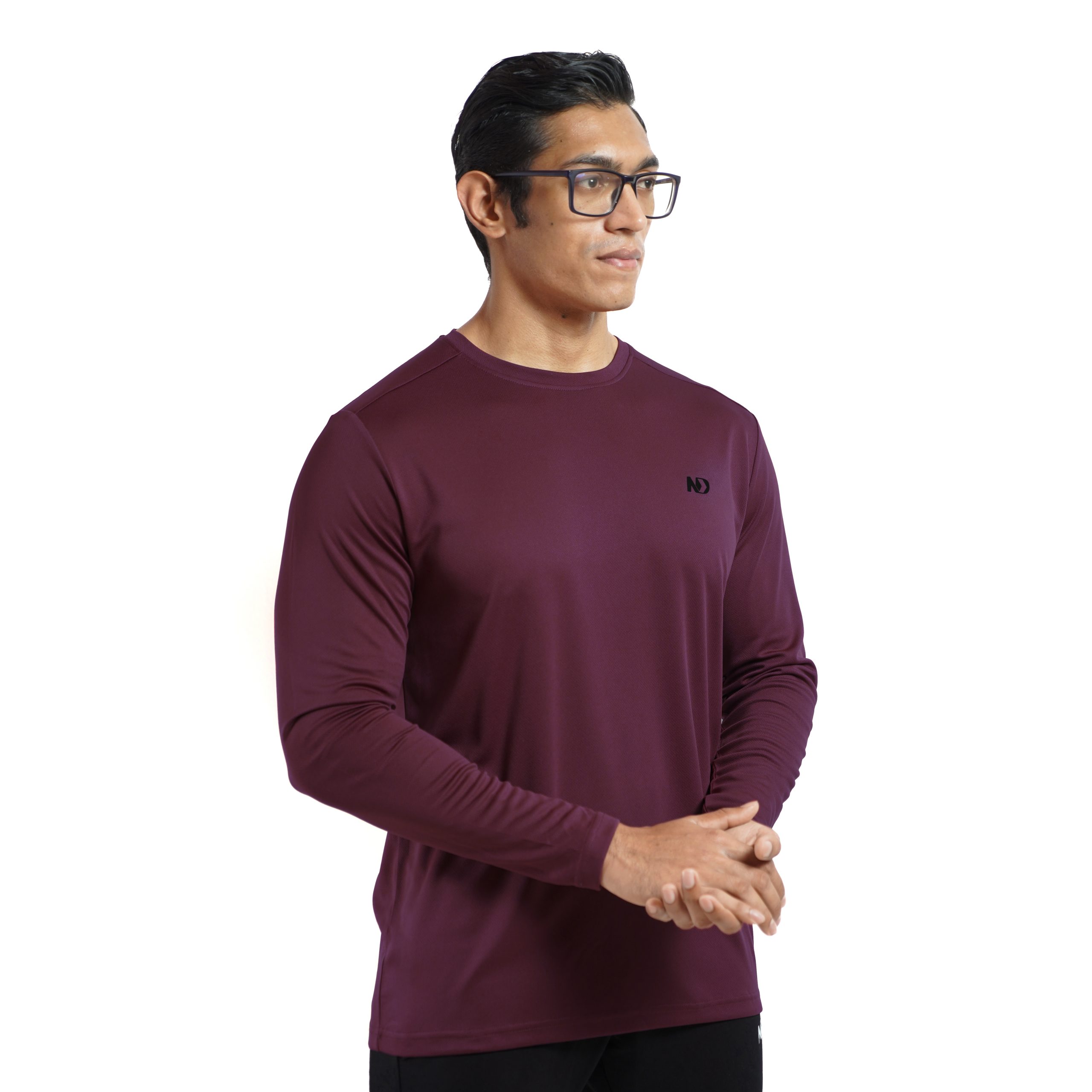 ND Everyday Long Sleeve - Burgundy 1