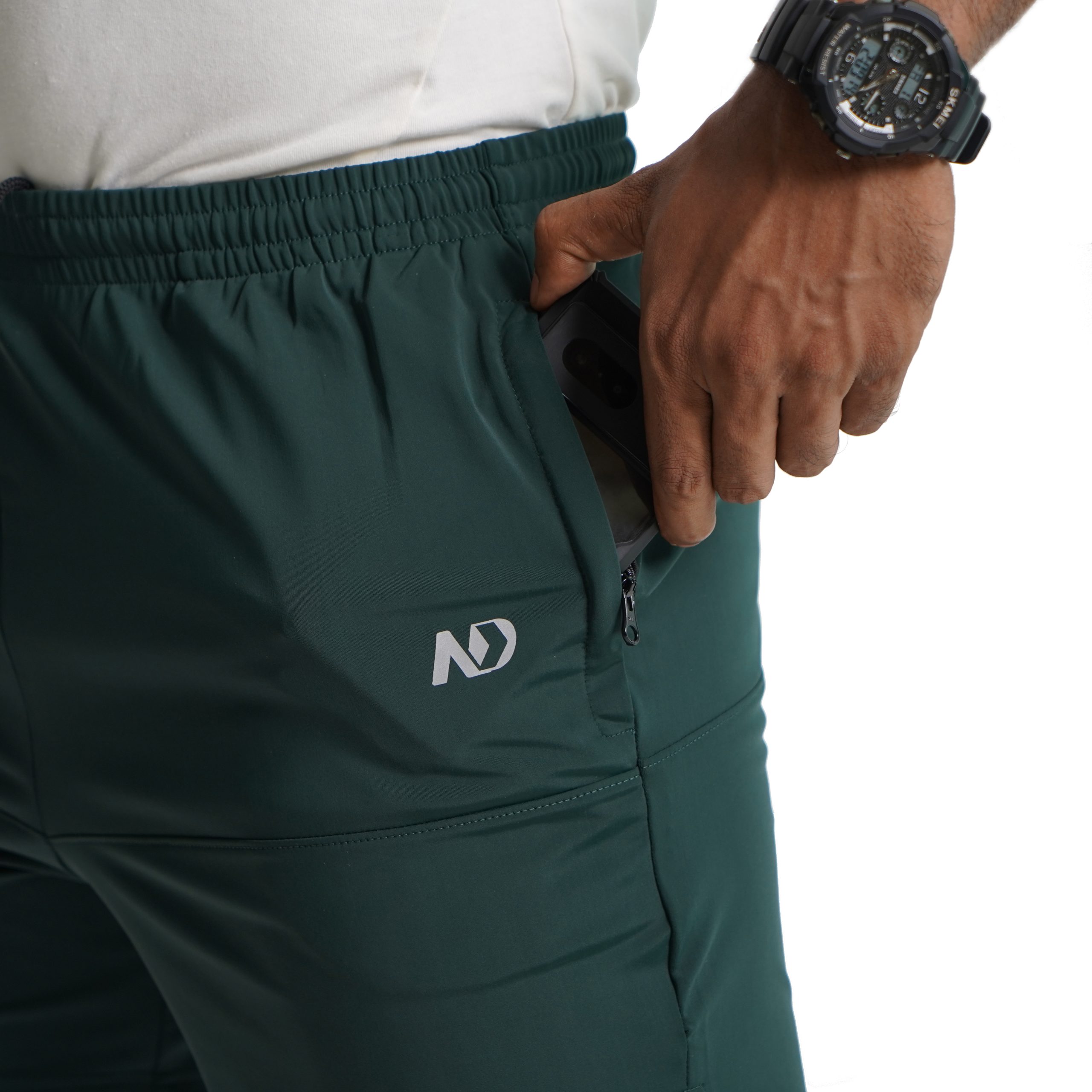 ND Performance 2 In 1 Shorts – Beret Green 3