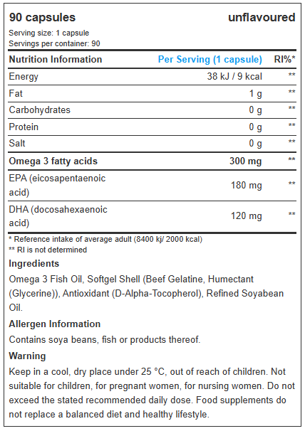 Myprotein Essential Omega 3, 90 Capsules 1