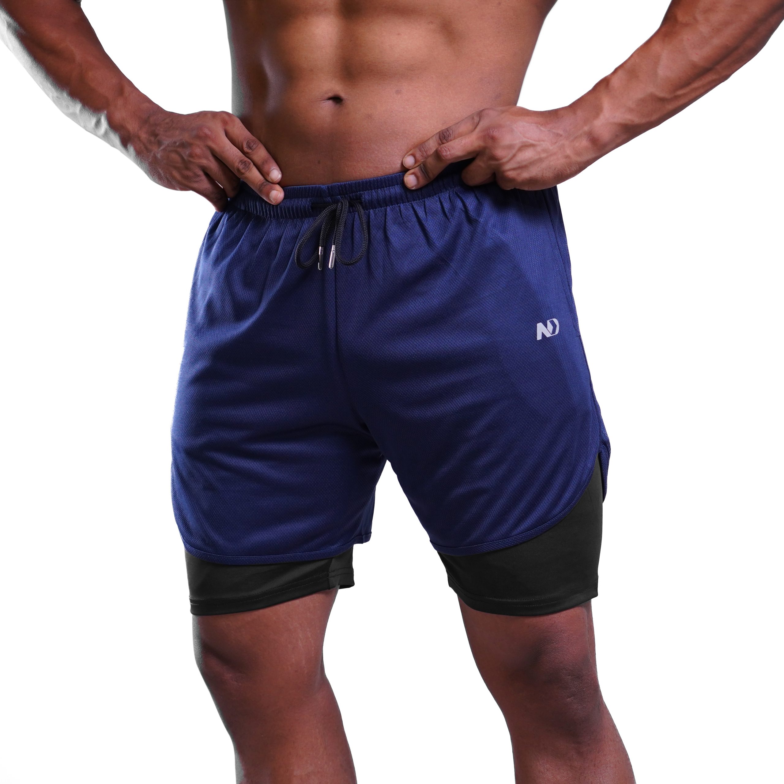 ND Active 2 in 1 Shorts - Navy 1
