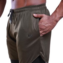 ND Active 2 in 1 Shorts - Olive 7