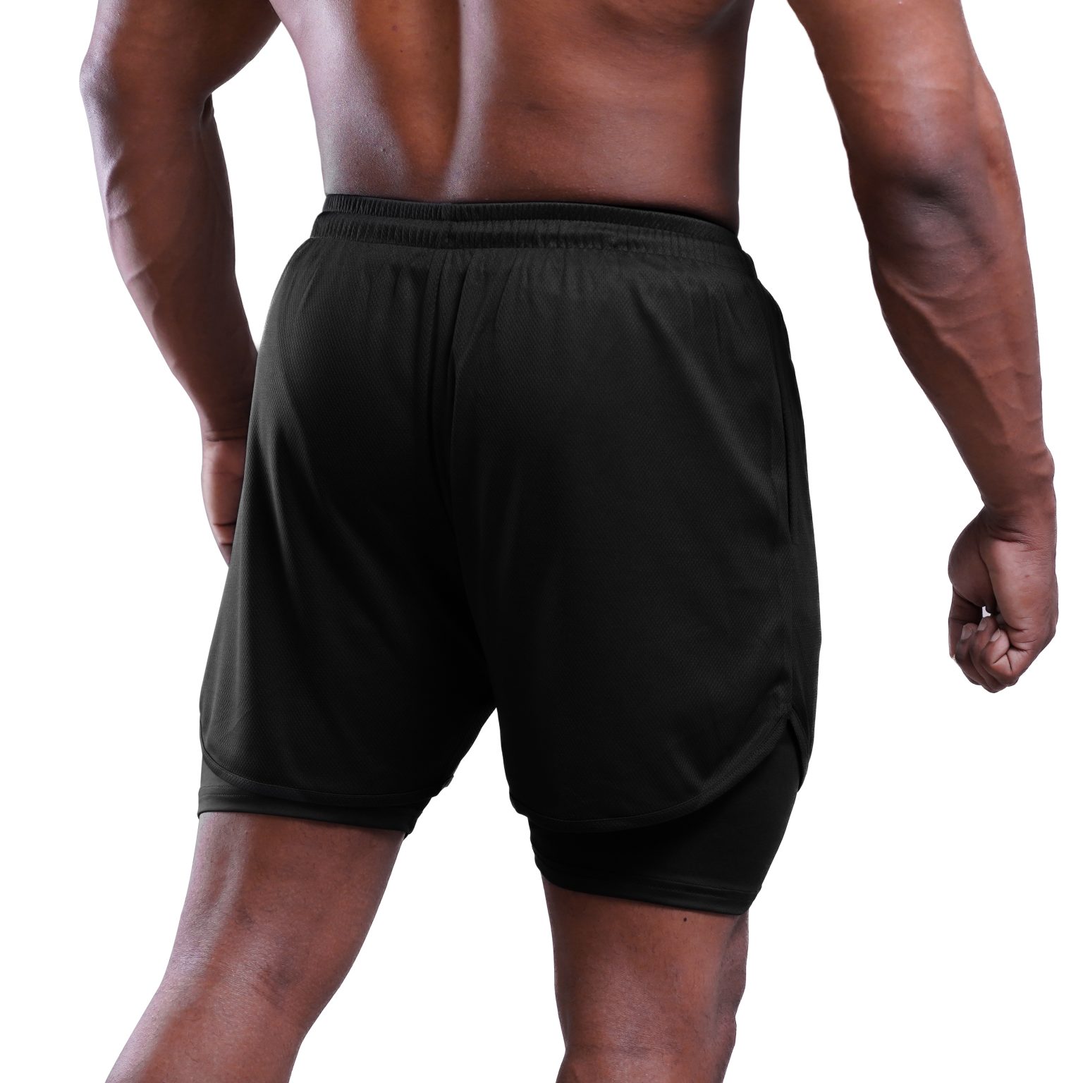 ND Active 2 in 1 Shorts - Black - Nutrition Depot Bangladesh