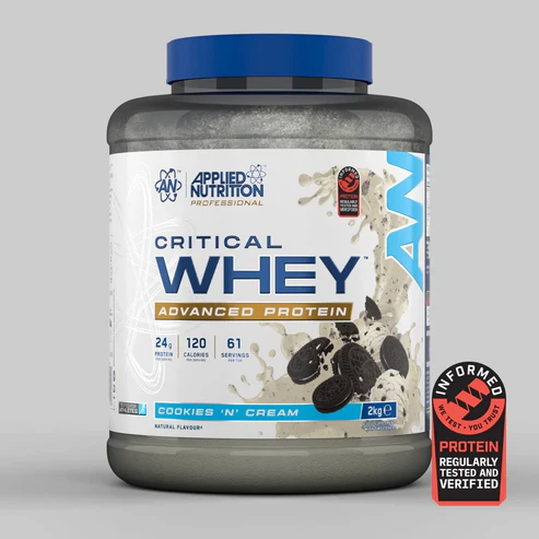 Applied Nutrition Critical Whey Protein, Cookies & Cream, 2kg 2