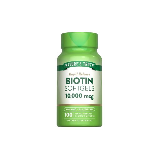 Nature's Truth Biotin 10,000mcg, 100 Softgels 1