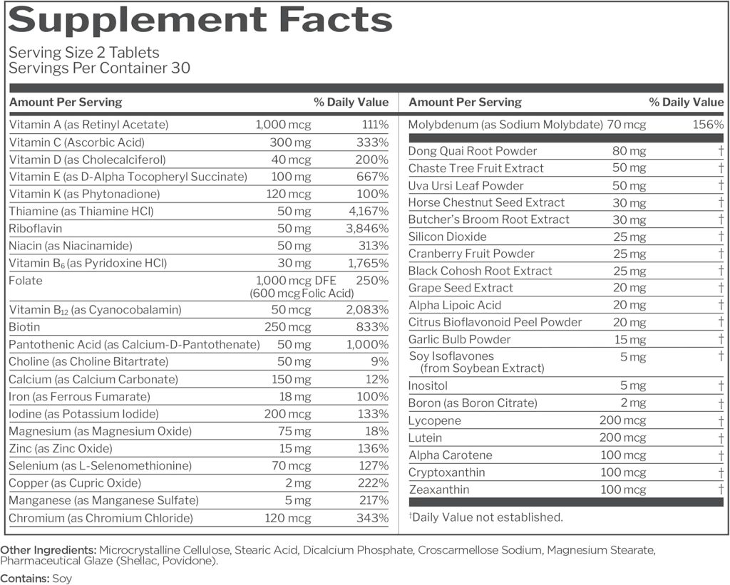 Rule1 Women's Active Multivitamin, 60 Tablets 8