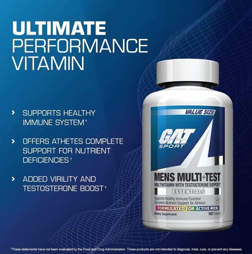 GAT Sport Mens Multi+Test, 60 Tablets 2