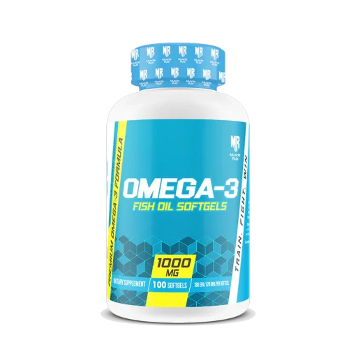 Muscle Rulz Omega-3 Fish Oil, 100 Softgels 1