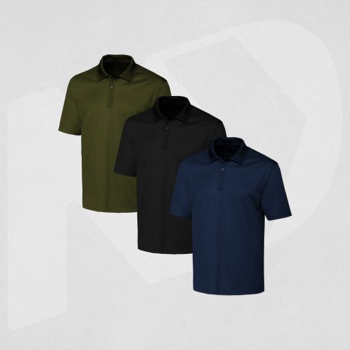 ND Basic No Logo Polo - 3 Pack - Black, Navy, Olive 1