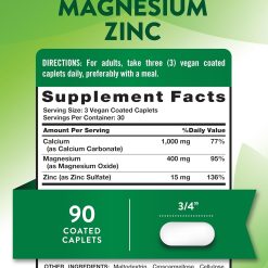 Nature's Truth Calcium Magnesium Zinc, 90 Tablets 9