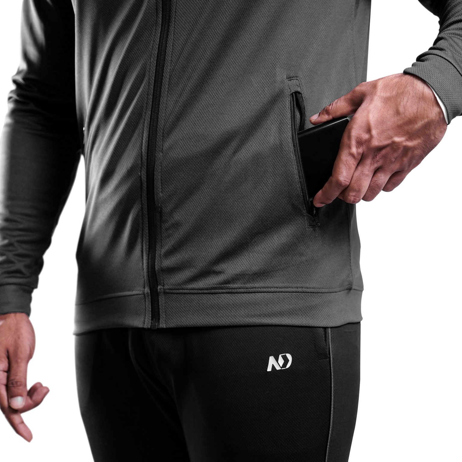 ND Everyday Zip Hoodie - Grey - Nutrition Depot Bangladesh