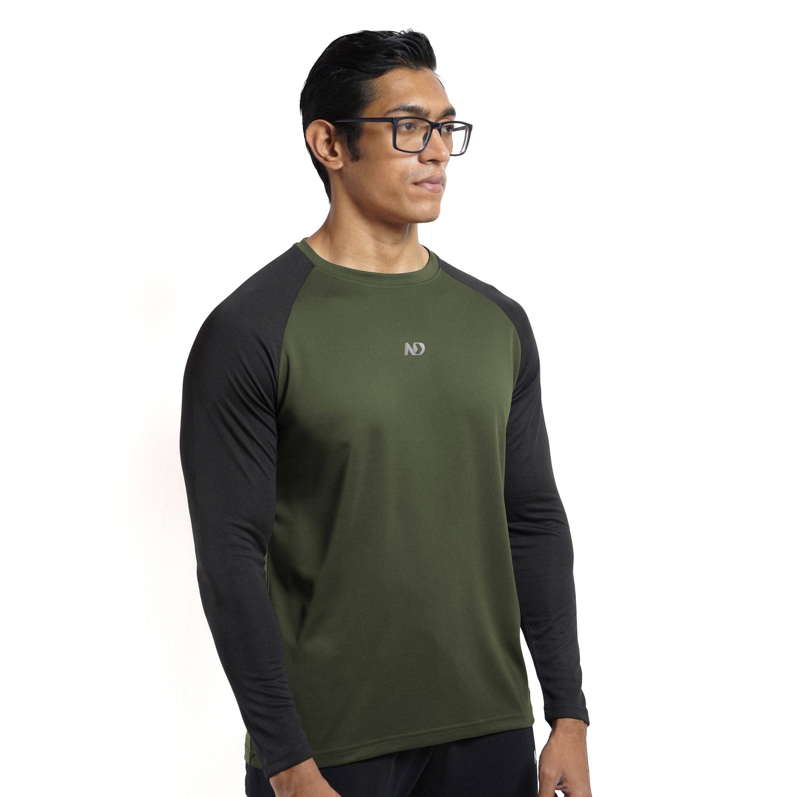 ND Raglan Long Sleeve - Olive 1