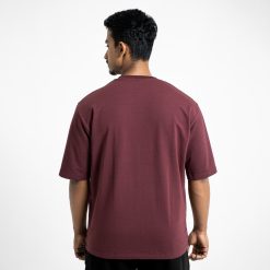 ND Box-Fit Oversized T-Shirt - Burgundy 9