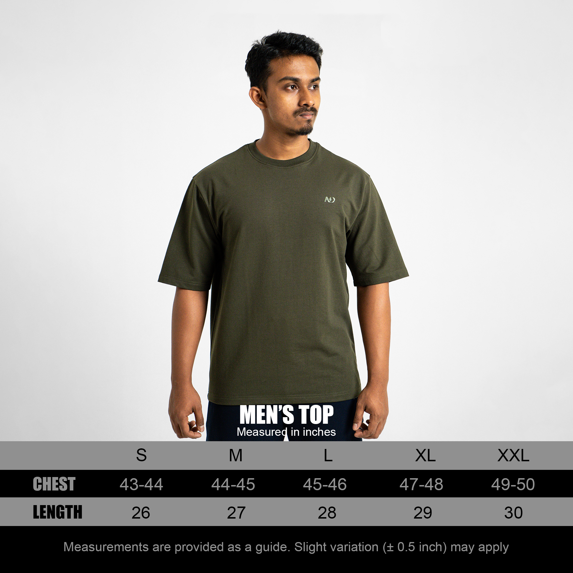 ND Box-Fit Oversized T-Shirt - Olive 12