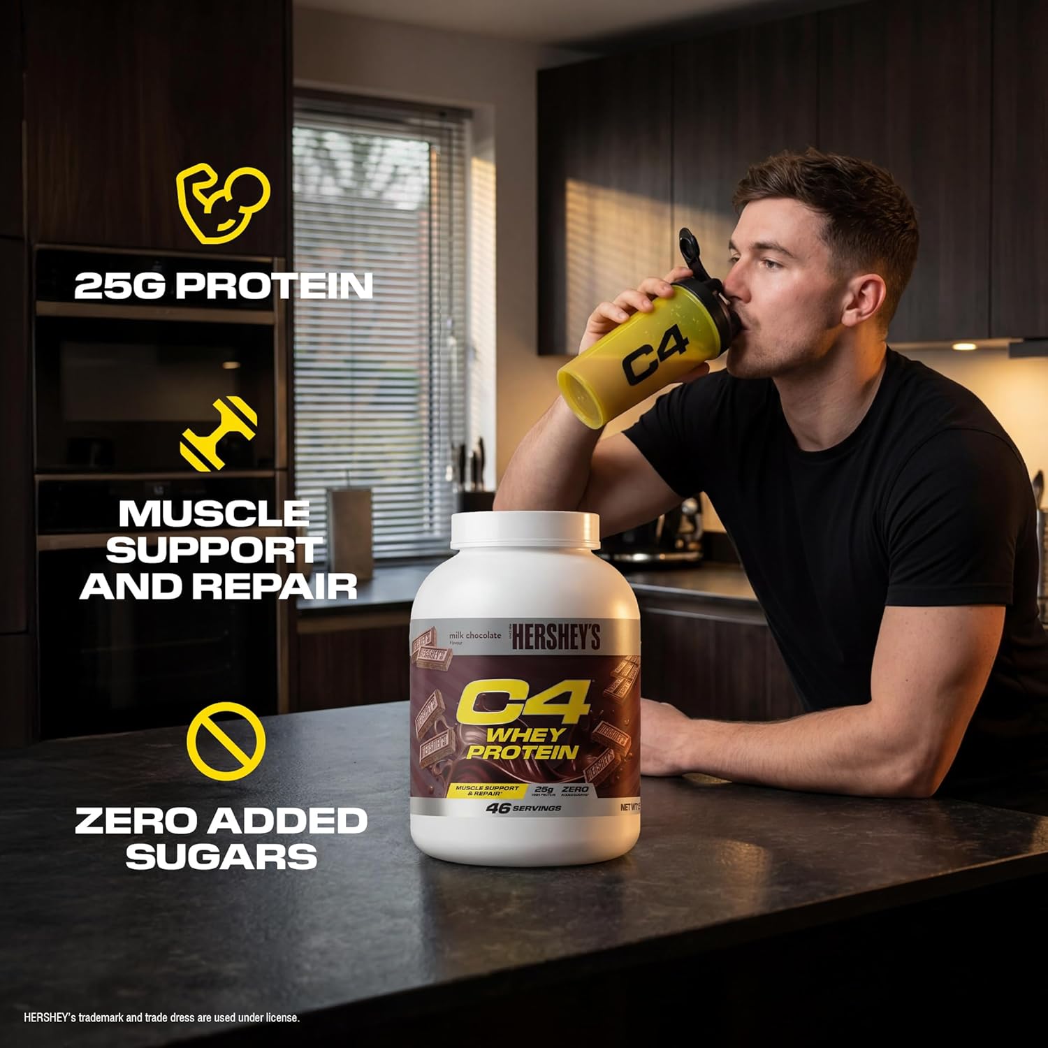 C4 Whey Protein, Milk Chocolate, 46 Servings 2