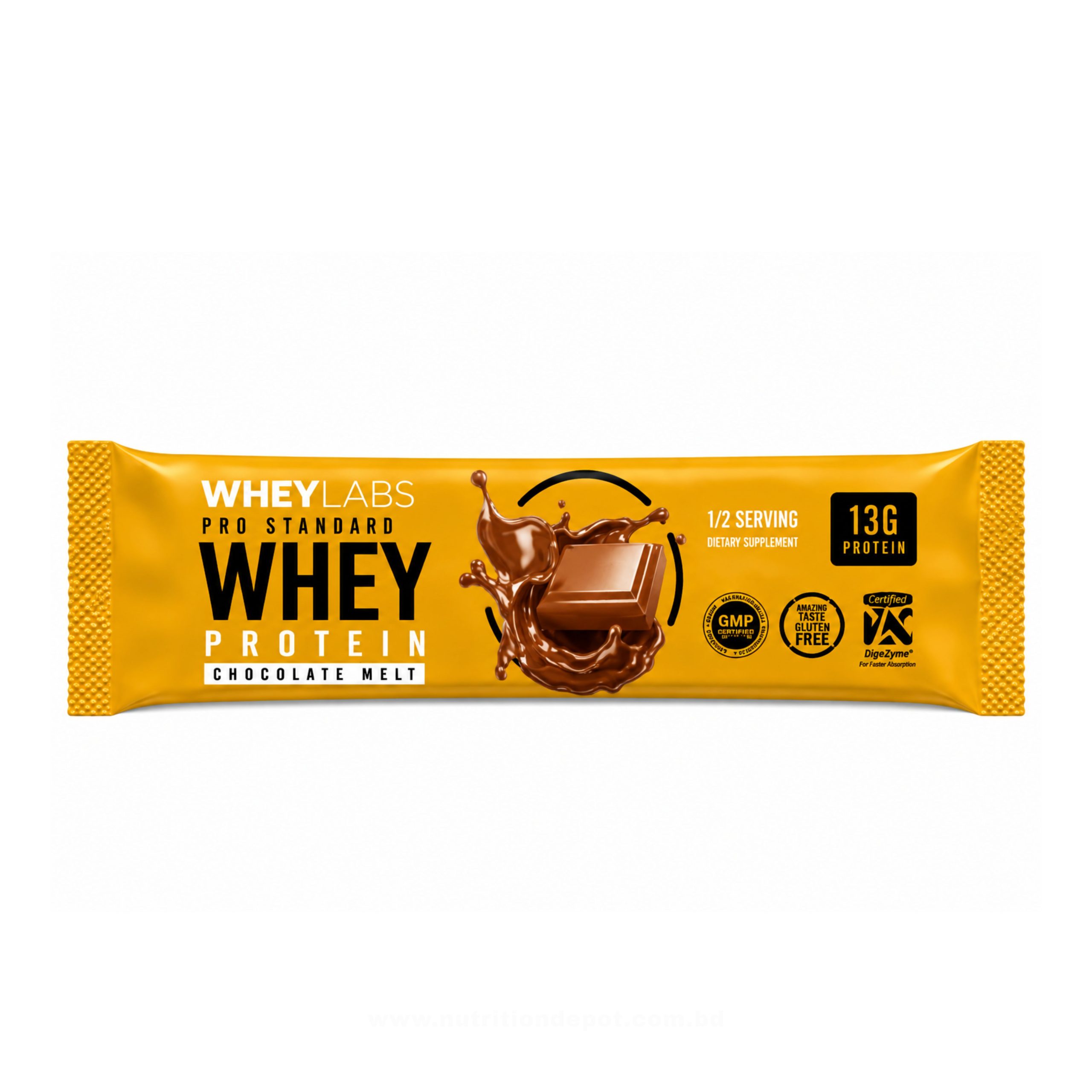WheyLabs Whey Protein Sample Sachet, Chocolate Melt, 1/2 Serving 1