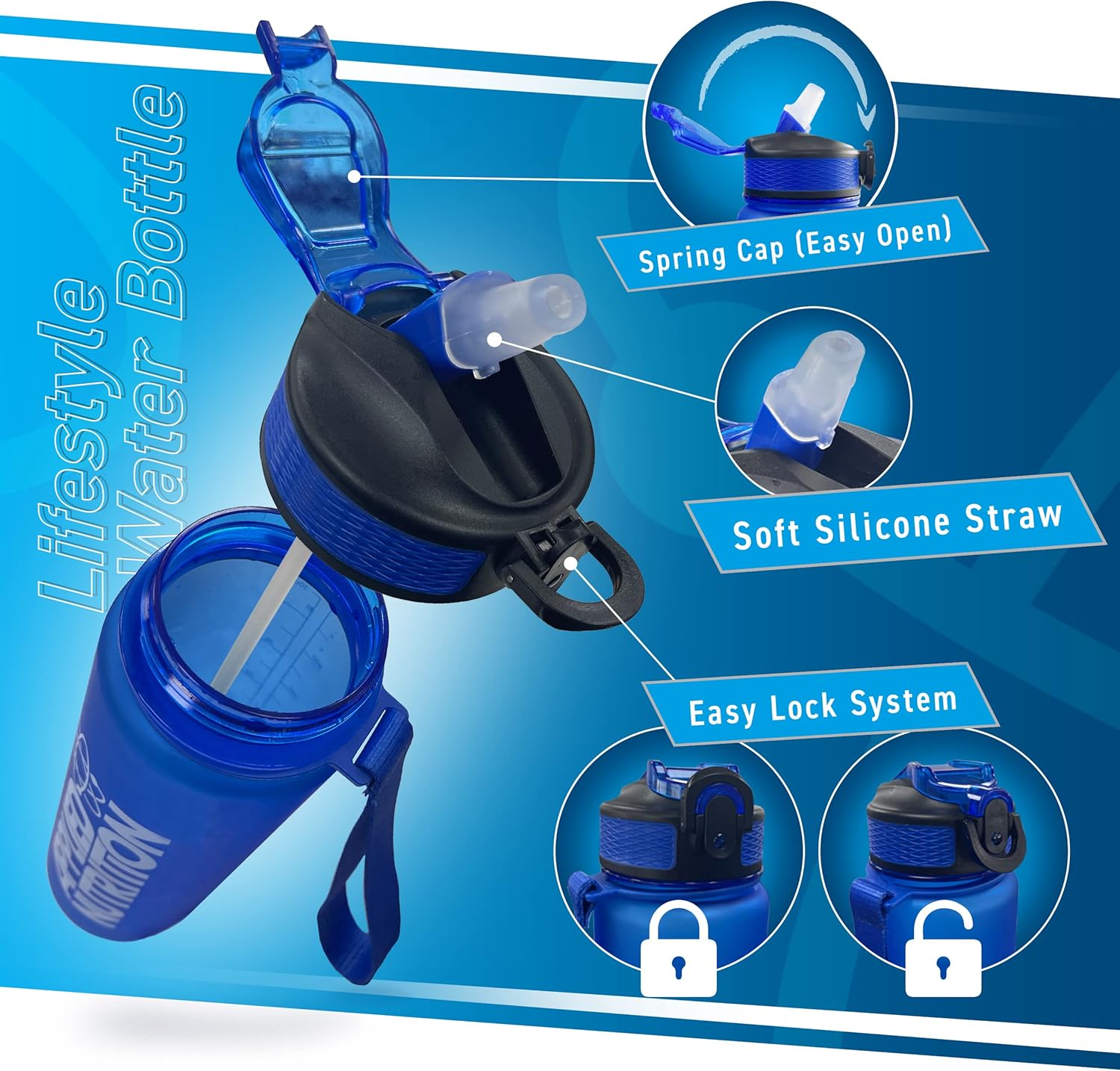 Applied Nutrition Water Bottle, 1 Litre 2