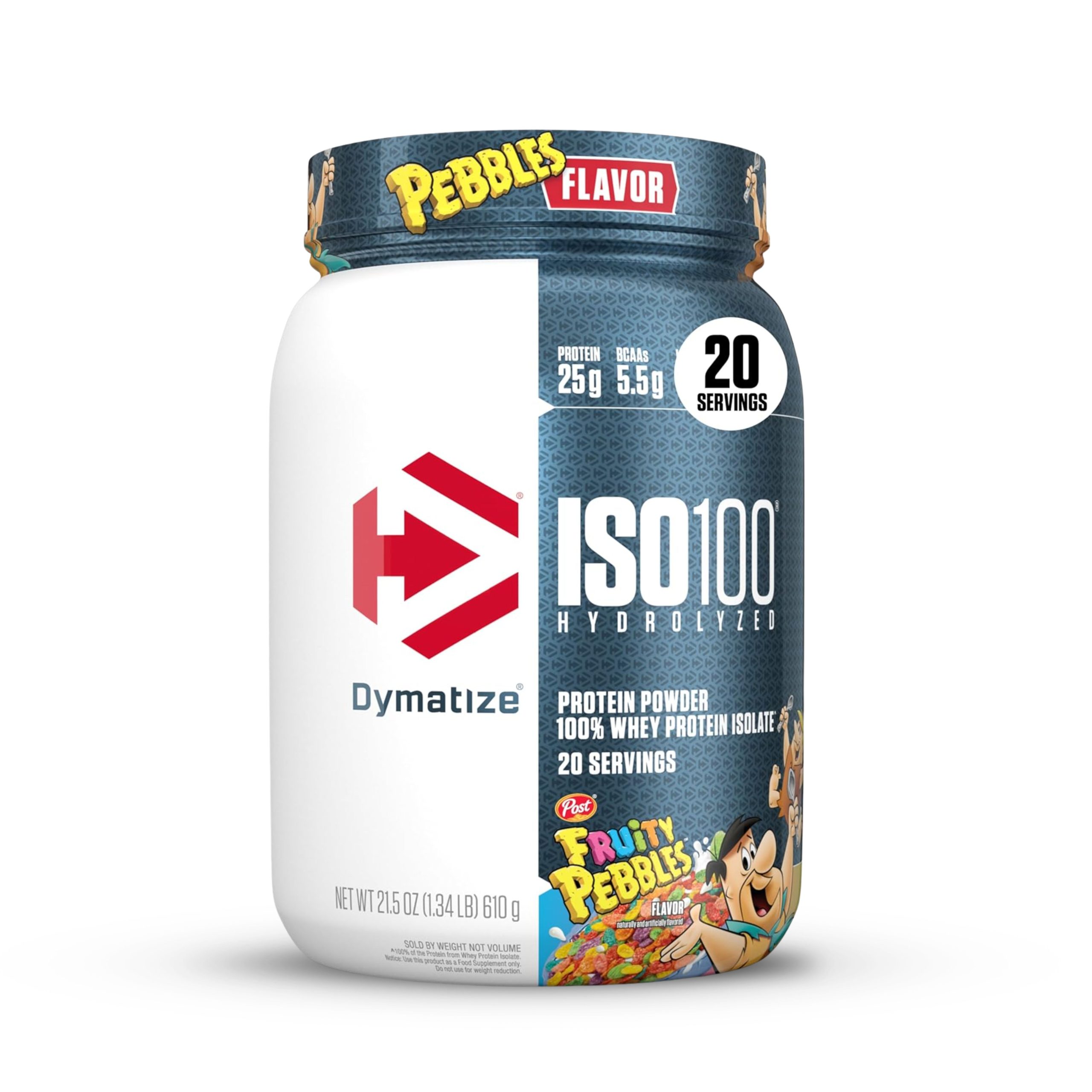 Dymatize ISO 100, Whey Protein Isolate, Fruity Pebbles, 1.4 lbs 1