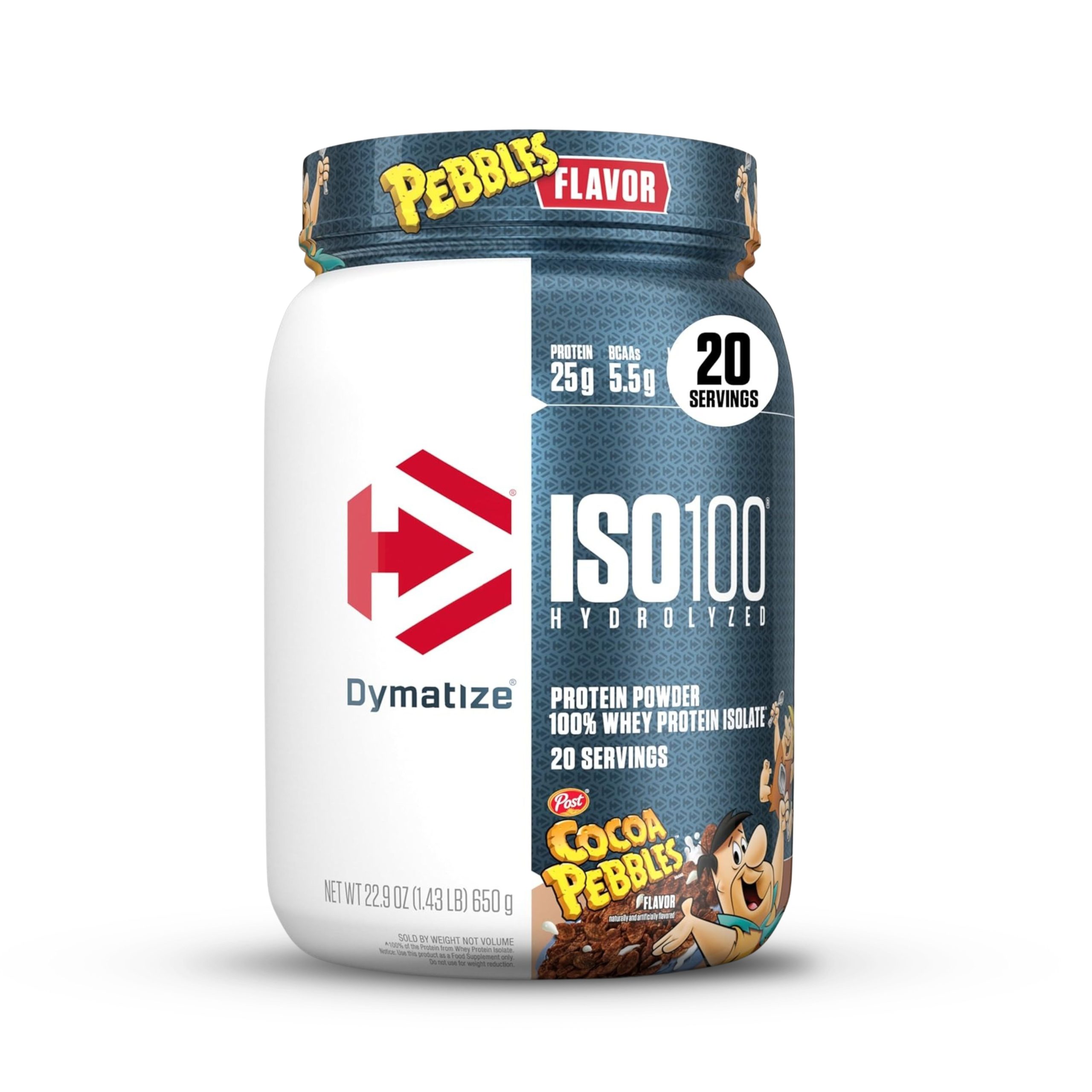 Dymatize ISO 100, Whey Protein Isolate, Cocoa Pebbles, 1.4 lbs 1