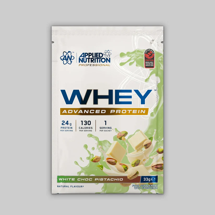 Applied Nutrition Critical Whey Sample Sachets, White Choc Pistachio, 1 Serving 1