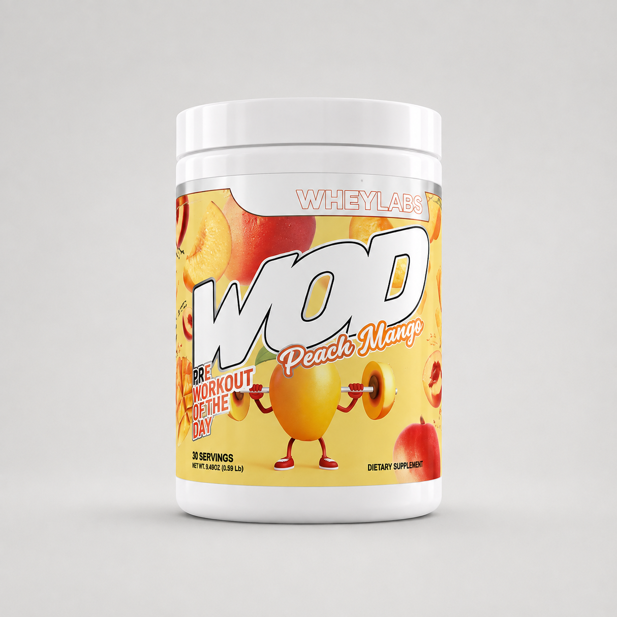 WheyLabs Elite Series WOD Pre-Workout, Peach Mango, 30 Servings 1