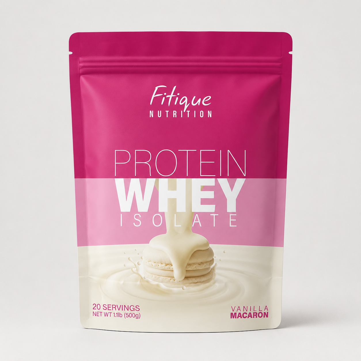 Fitique Nutrition, Isolate Protein, Vanilla Macaron, 20 Servings 1
