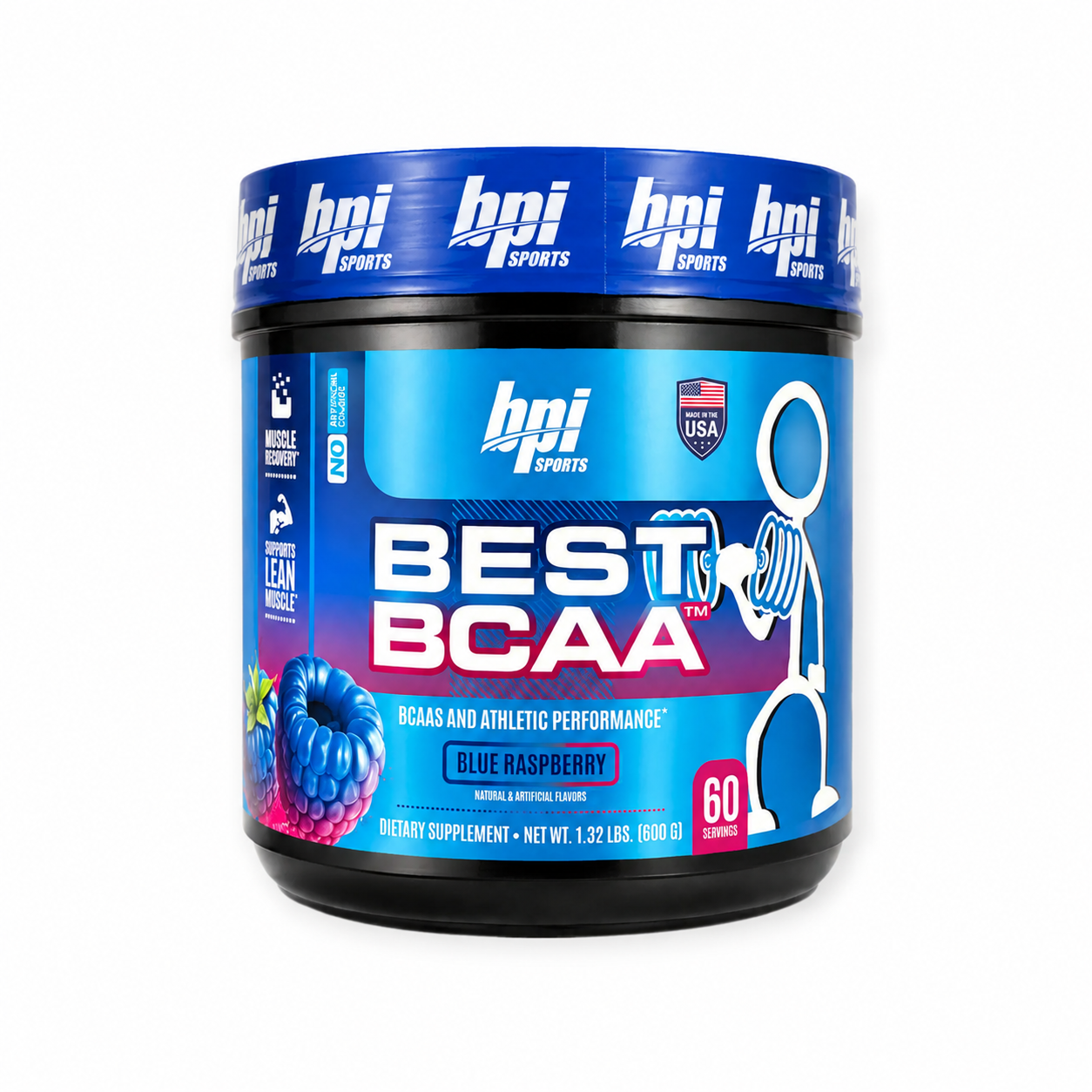 BPI Best BCAA, Blue Raspberry, 60 Serving 1